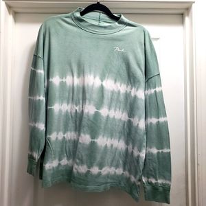 Victoria’s Secret tie dye Love Pink long sleeve pullover sweatshirt shirt Top M